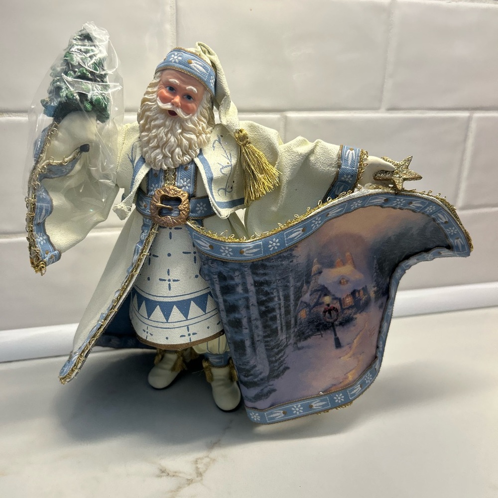 Thomas Kinkade’s Old World Santas Portrait figure new!